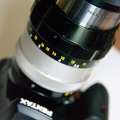 Nikkor 20cm F4 mounted on Pentax K100D