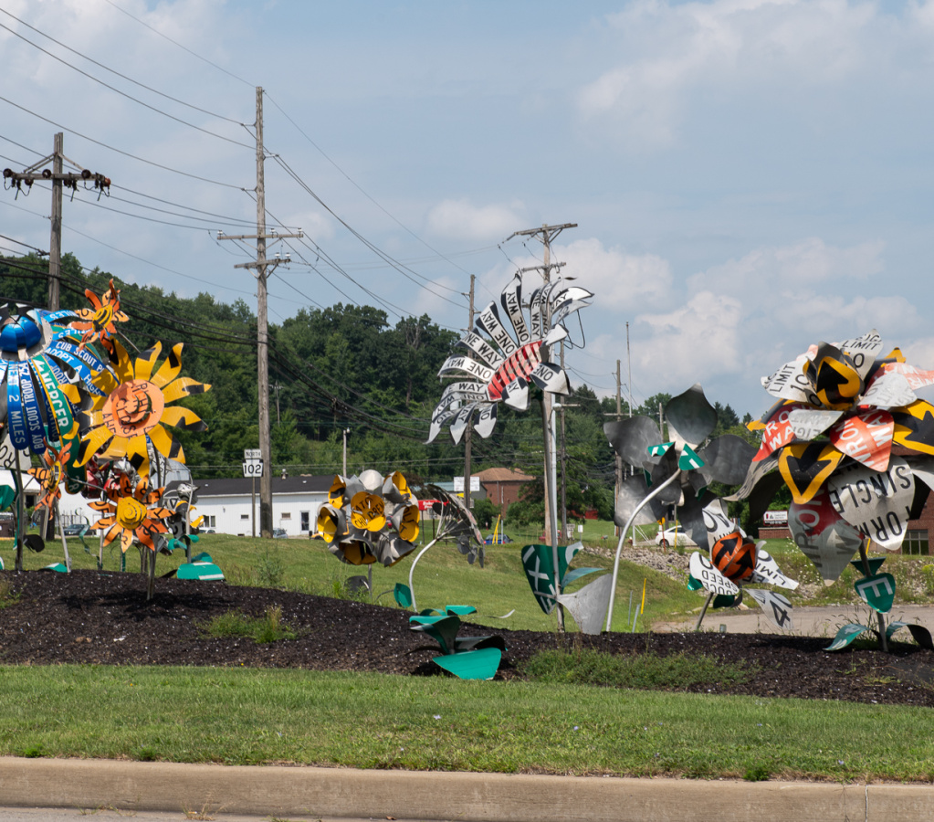 Highway department flowers in Kerrtown