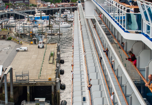 docking in Ketchikan