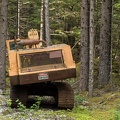 broken backhoe
