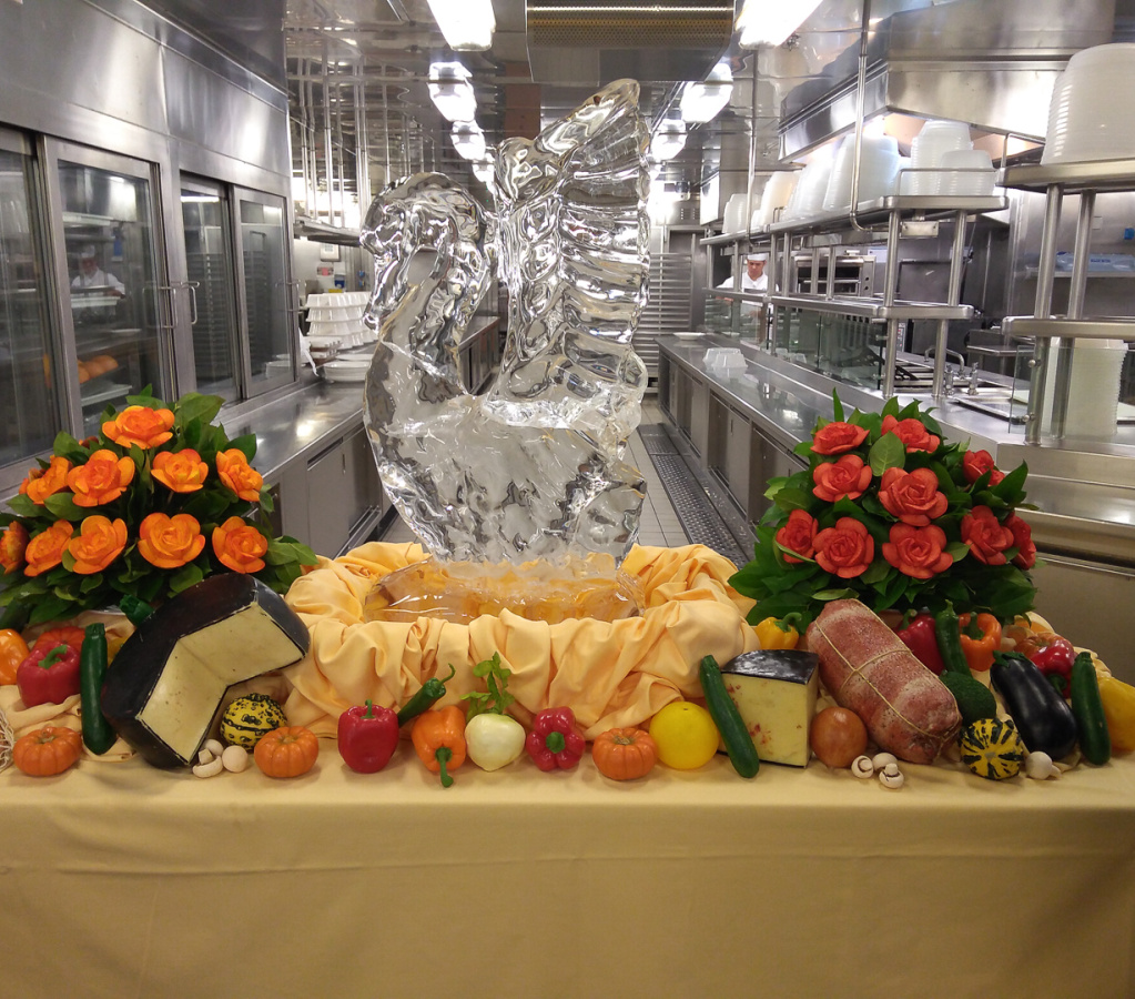 Tour of ship's galley