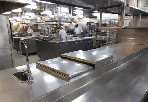 Tour of ship's galley