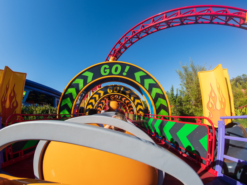 First ride on Slinky Dog Dash