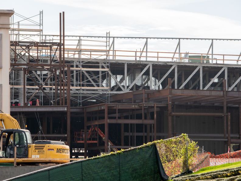 Construction of Ratatouille ride
