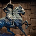Samurai on horseback in Japan pavilion