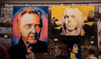Christopher Walken and Tom Petty paintings