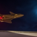 X-2 Deep Space Shuttle pointed to moon