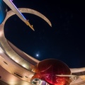 Mission Space at night