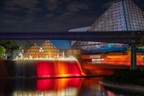 Upside-down fountain at Imagination pavilion