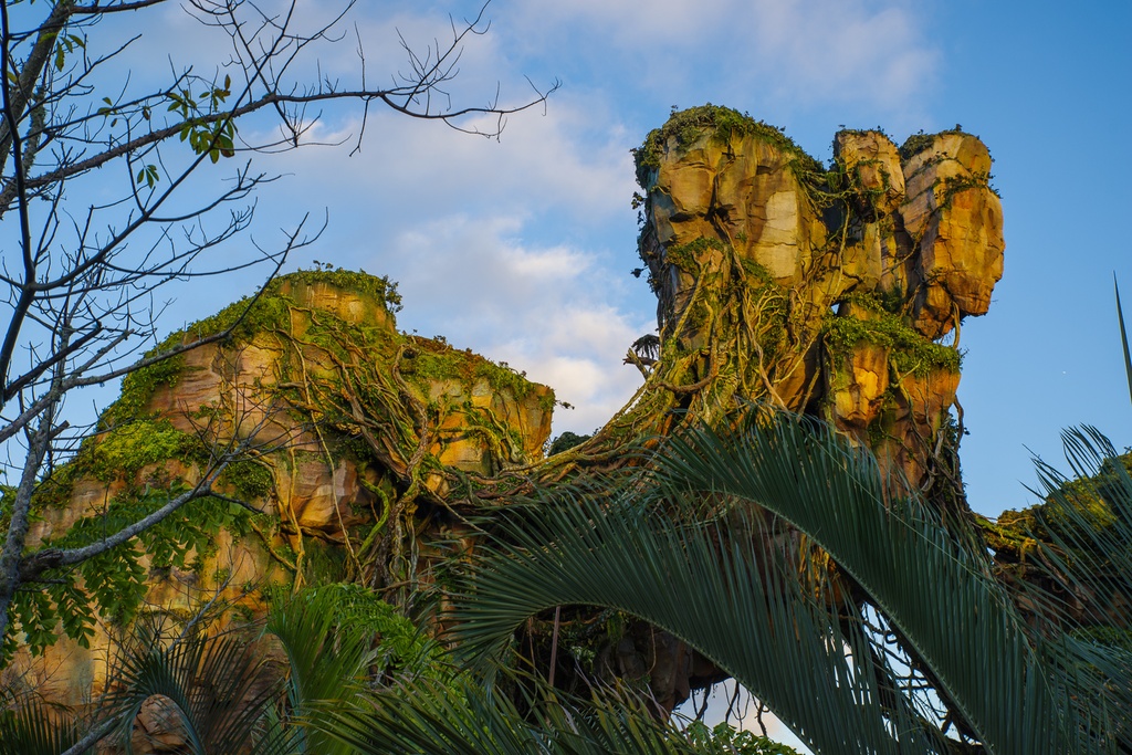 201901 WDW-211 Floating mountains from Flight of Passage queue.jpg