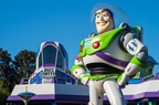 Buzz outside Alien Swirling Saucers