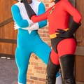 Mrs Incredible picks Frozone's nose