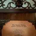 Tower of Terror menu