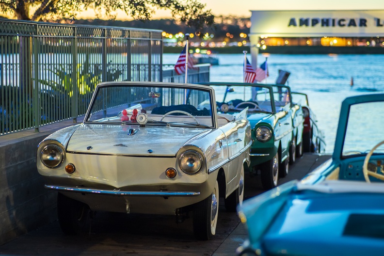 Amphicars at The Boathouse