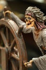 Skeleton helmsman figure