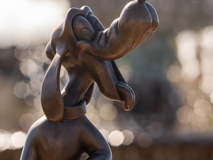 Goofy statue