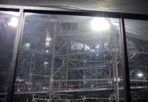 Space Mountain lights-on from PeopleMover