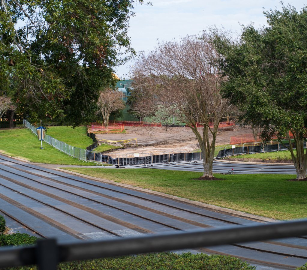 Tomorrowland Speedway demolition from PeopleMover