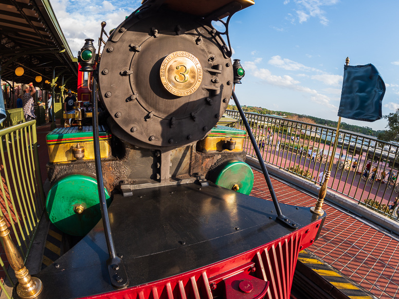 Roger E Broggie train in Main Street station