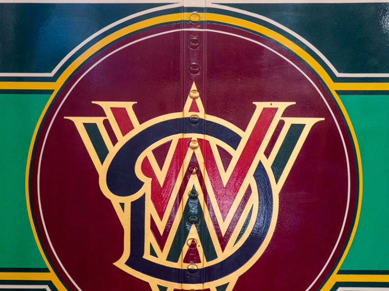 Roger E Broggie train in Main Street station