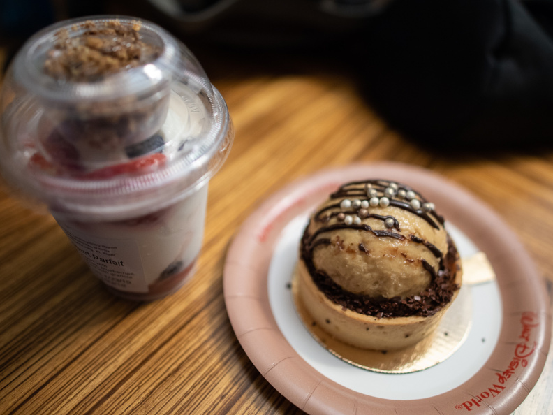 Yogurt parfait and peanut butter pie from Contempo Cafe