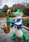 Alligator jazz band at Port Orleans