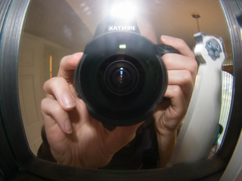Fisheye self portrait