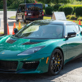 Cathy test driving Evora 400