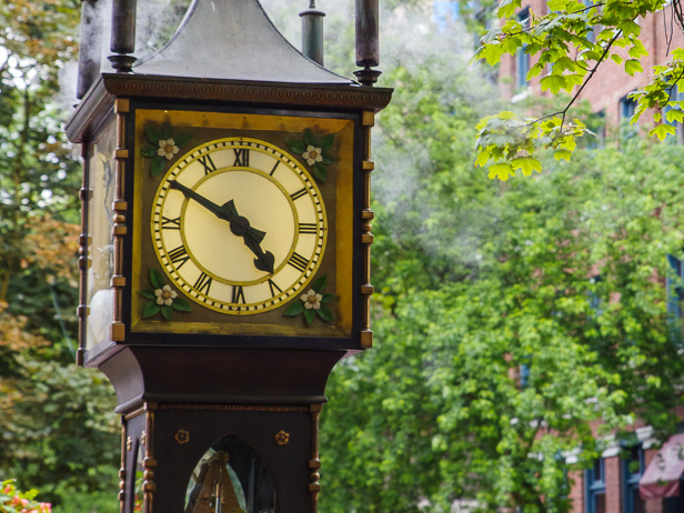 steam clock in Gastown