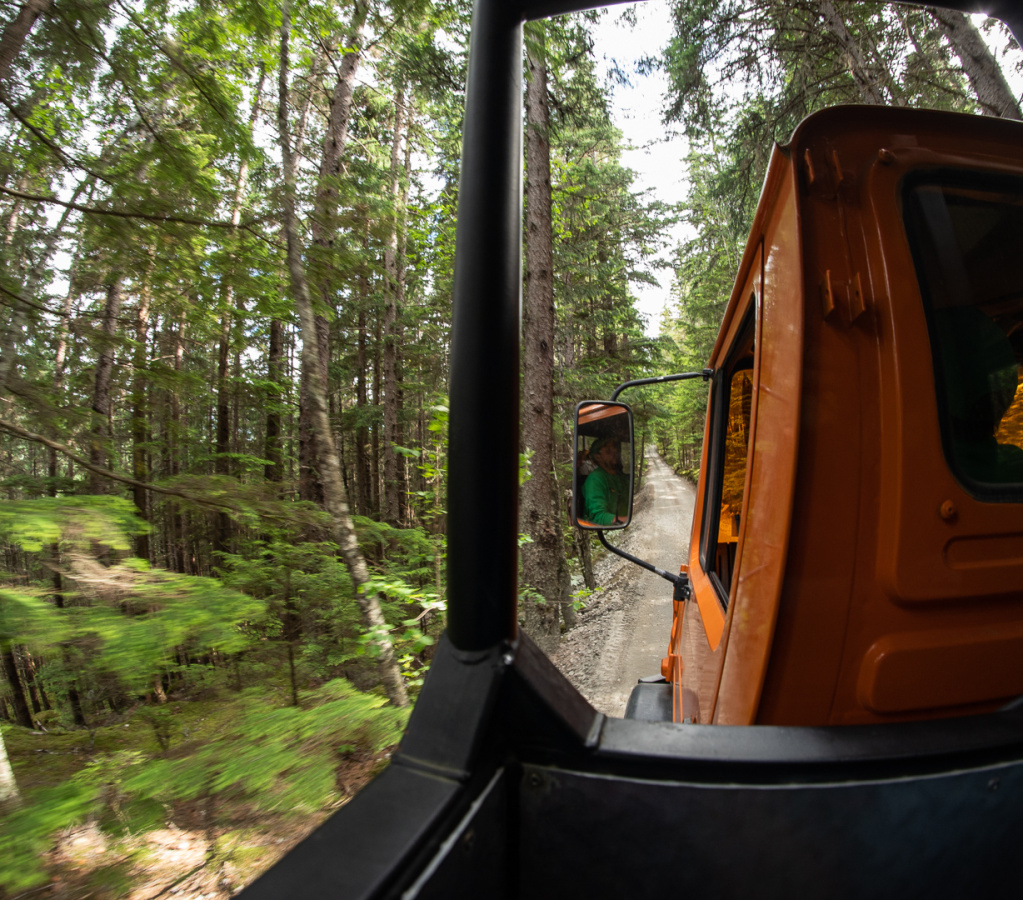 traveling to zipline location