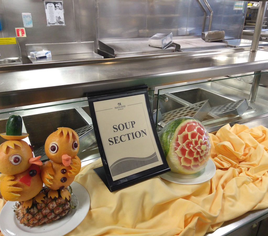 Tour of ship's galley
