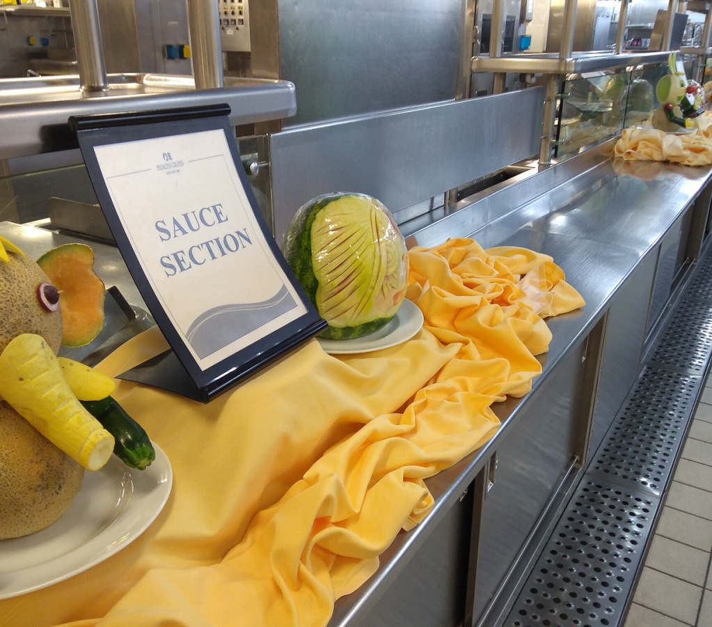 Tour of ship's galley