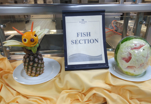 Tour of ship's galley