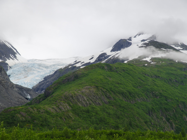Glaciers on drive from Whittier to Anchorage