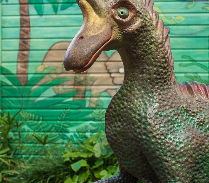 Dinosaur outside gift shop