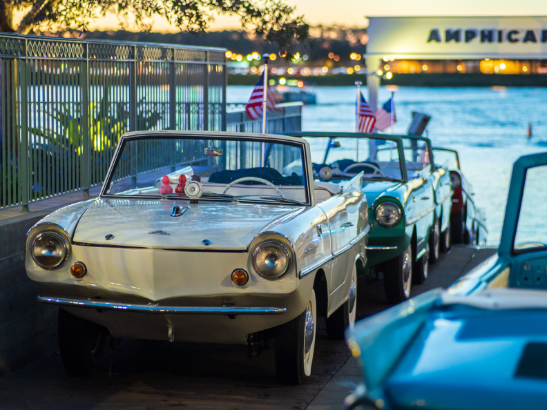 Amphicars at The Boathouse