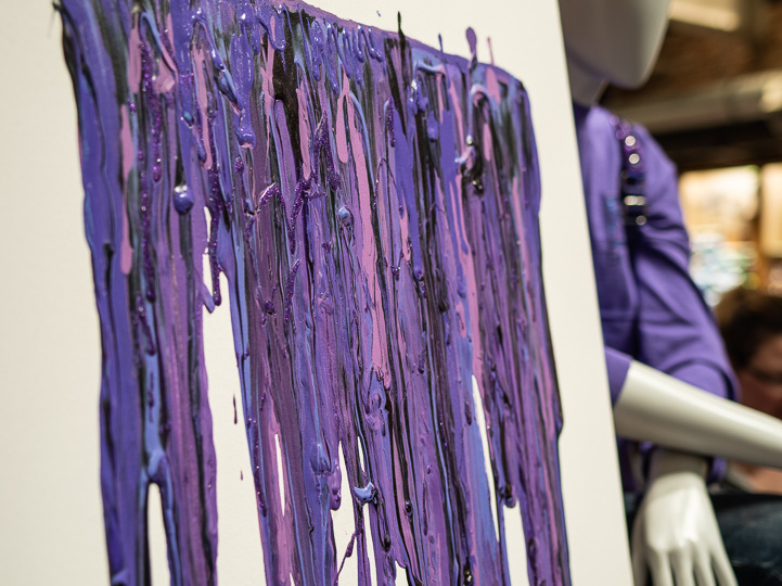 Purple decor in World of Disney