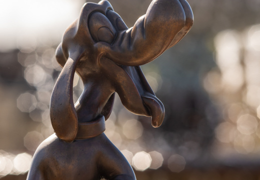 Goofy statue