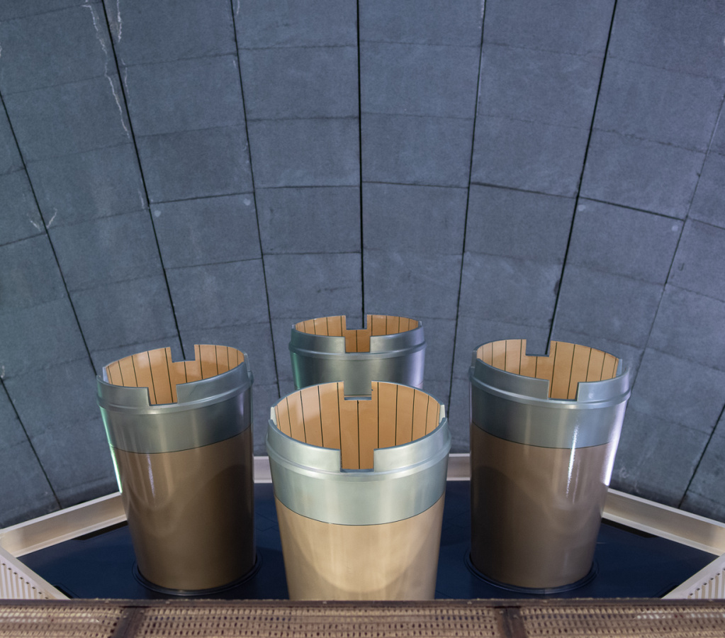 Space Mountain lights-on from PeopleMover