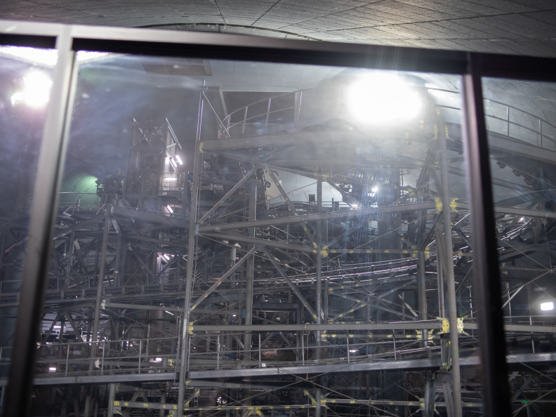 Space Mountain lights-on from PeopleMover