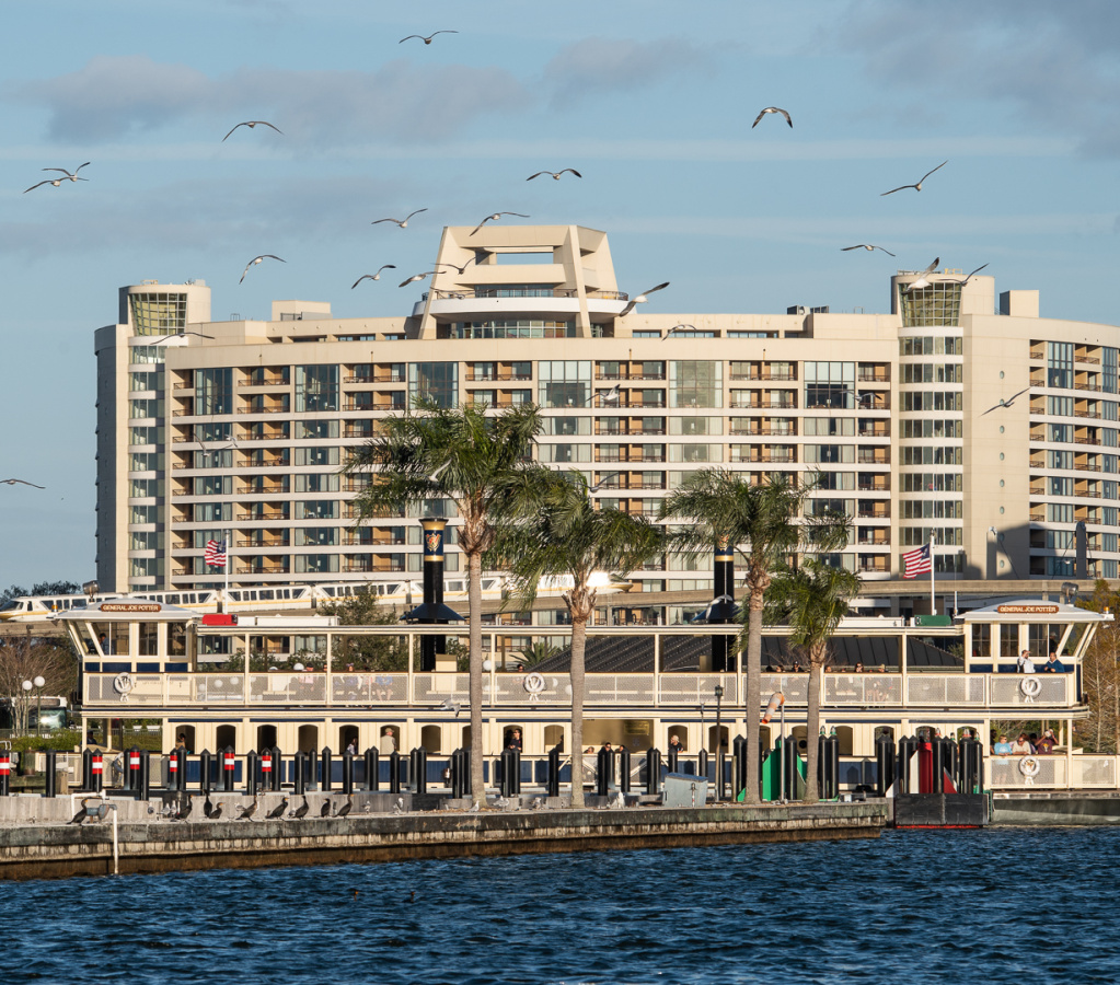 Bay Lake Tower from boat