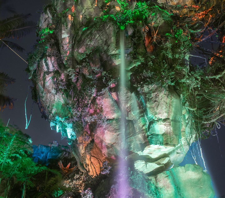 Pandora at night, yellow filter