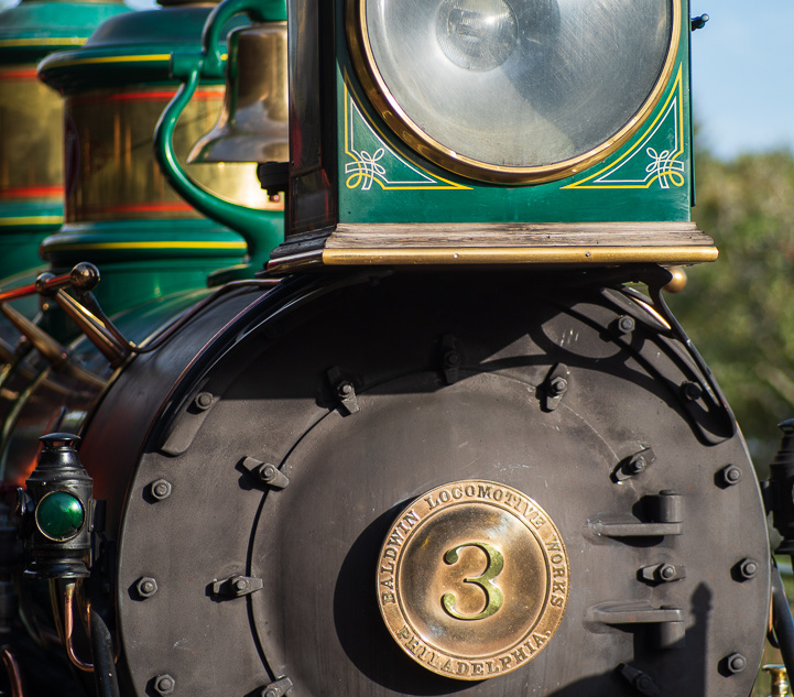 Roger E Broggie train in Main Street station