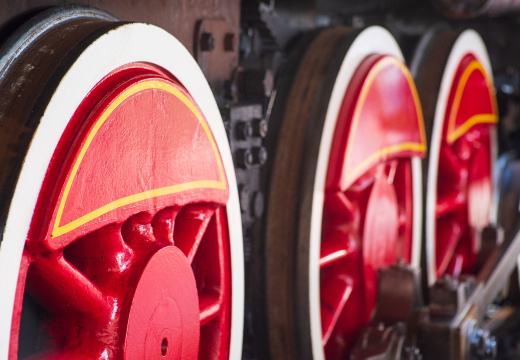 Roger E Broggie train in Main Street station