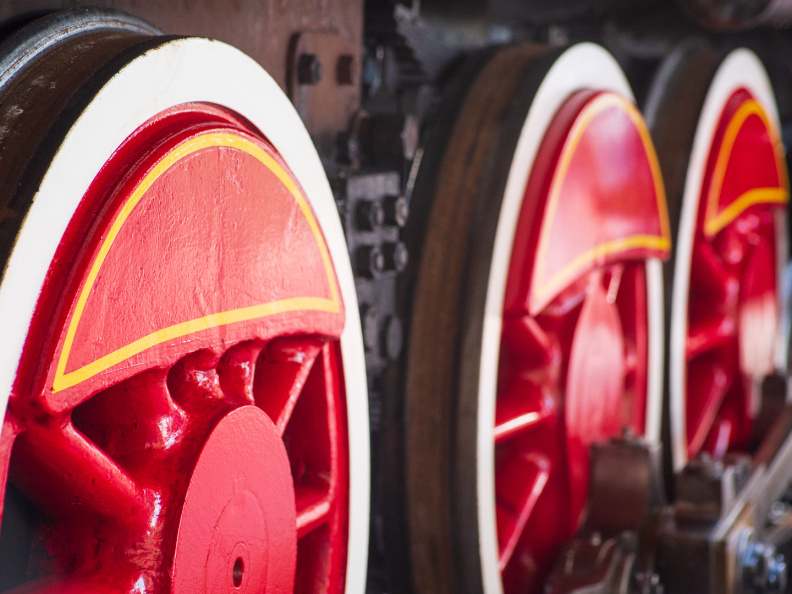 Roger E Broggie train in Main Street station