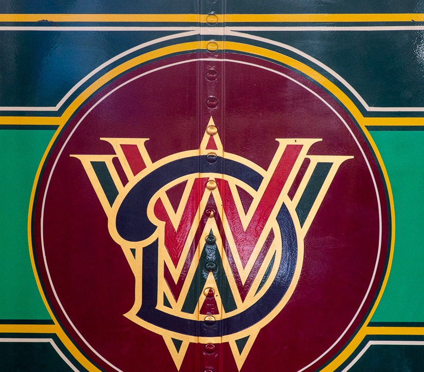 Roger E Broggie train in Main Street station